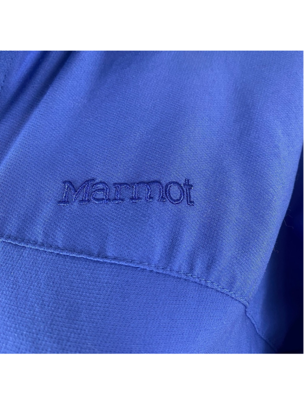 Women’s Marmot Jacket size Medium Blue Zip Up Windbreaker Rain Jacket - Picture 6 of 10